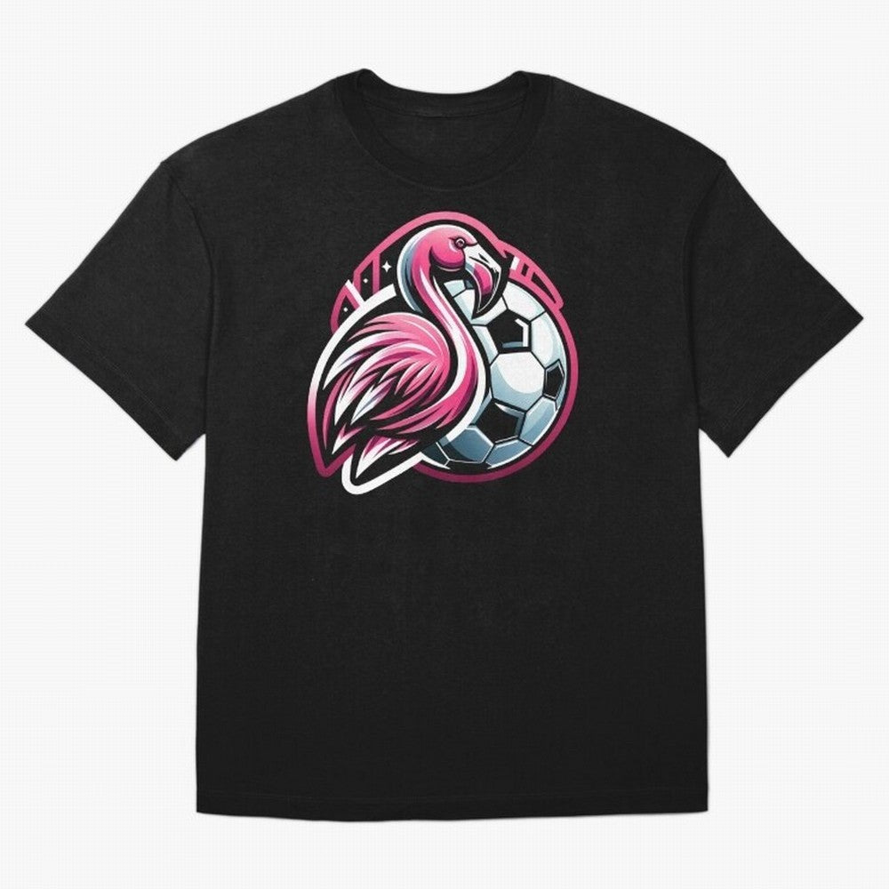 Flamingo & Soccer Fusion Classic T-Shirt Celebrate FIFA World Cup 2026 Group Stage for Fans of Messi and Cristiano Ronaldo and Argentina, France and Brazil, Bringing Global Supporter Spirit, Legendary Goals, National Colors and Tournament
