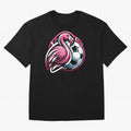 Flamingo & Soccer Fusion Classic T-Shirt Celebrate FIFA World Cup 2026 Group Stage for Fans of Messi and Cristiano Ronaldo and Argentina, France and Brazil, Bringing Global Supporter Spirit, Legendary Goals, National Colors and Tournament