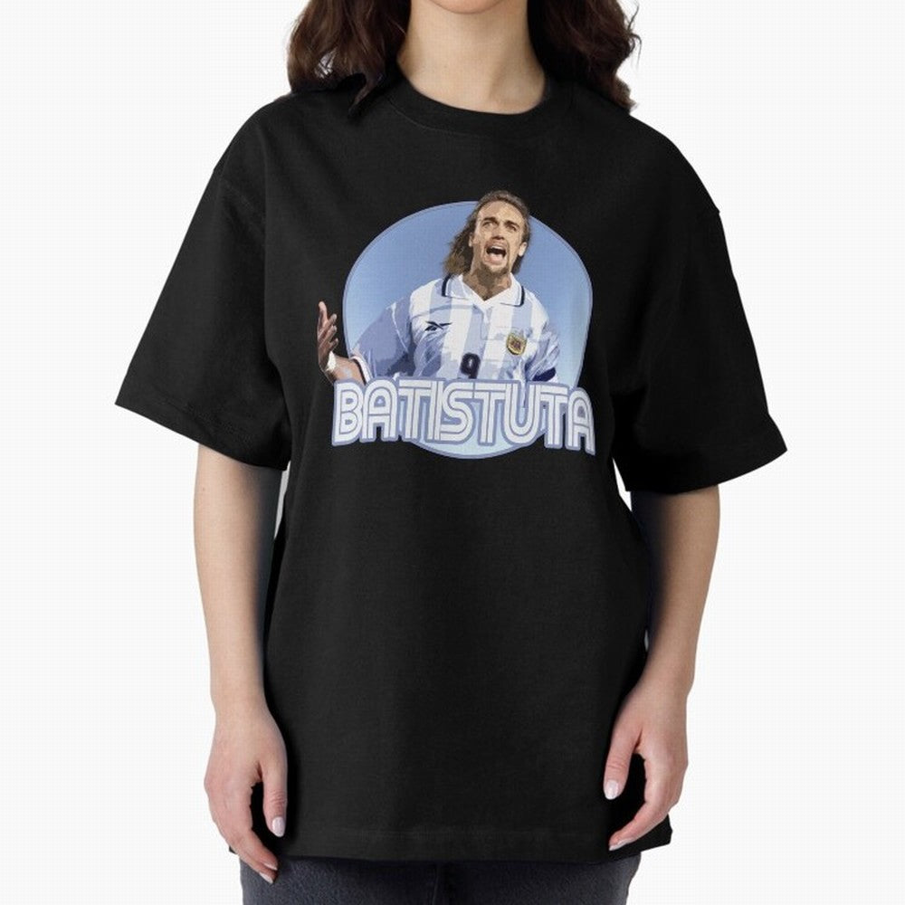 Batistuta - Classic T Shirt Classic T-Shirt Relive Legendary Nights from FIFA World Cup 2026 Group Stage Filled with Messi, CR7 and Mbappe, Netherlands Energy, Championship Spirit, Famous Goals, Roaring Crowds and International Football Unity;