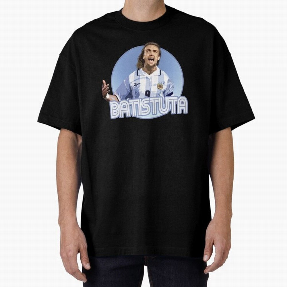 Batistuta - Classic T Shirt Classic T-Shirt Relive Legendary Nights from FIFA World Cup 2026 Group Stage Filled with Messi, CR7 and Mbappe, Netherlands Energy, Championship Spirit, Famous Goals, Roaring Crowds and International Football Unity;