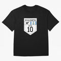 Scaloneta - Messi 10 - Goat Oversized T-Shirt Celebrate Rivalries and Pride in FIFA World Cup 2026 Group Stage for Fans of Messi and Brazil, Bringing Football Passion, Legendary Performances, Festival Vibes and Supporter Community; Ideal for Fans