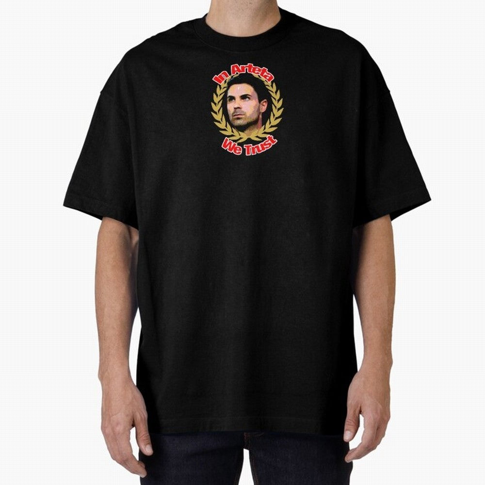 Arsenal - In Arteta We Trust Classic T-Shirt Upgrade FIFA World Cup 2026 Spirit, Featuring Germany, Haaland and Mbappe, Stadium Chants, National Pride, Trophy Dreams and Unforgettable Football Memories; Great for Watch Parties, Sports Bars, Family