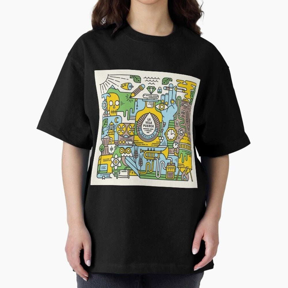 LA VELA PUERCA ROCK Oversized T-Shirt Fuel FIFA World Cup 2026 Group Stage Celebrating Cristiano Ronaldo, Haaland and CR7, Argentina Energy, Championship Spirit, Famous Goals, Roaring Crowds and International Football Unity; Made for Collectors Who