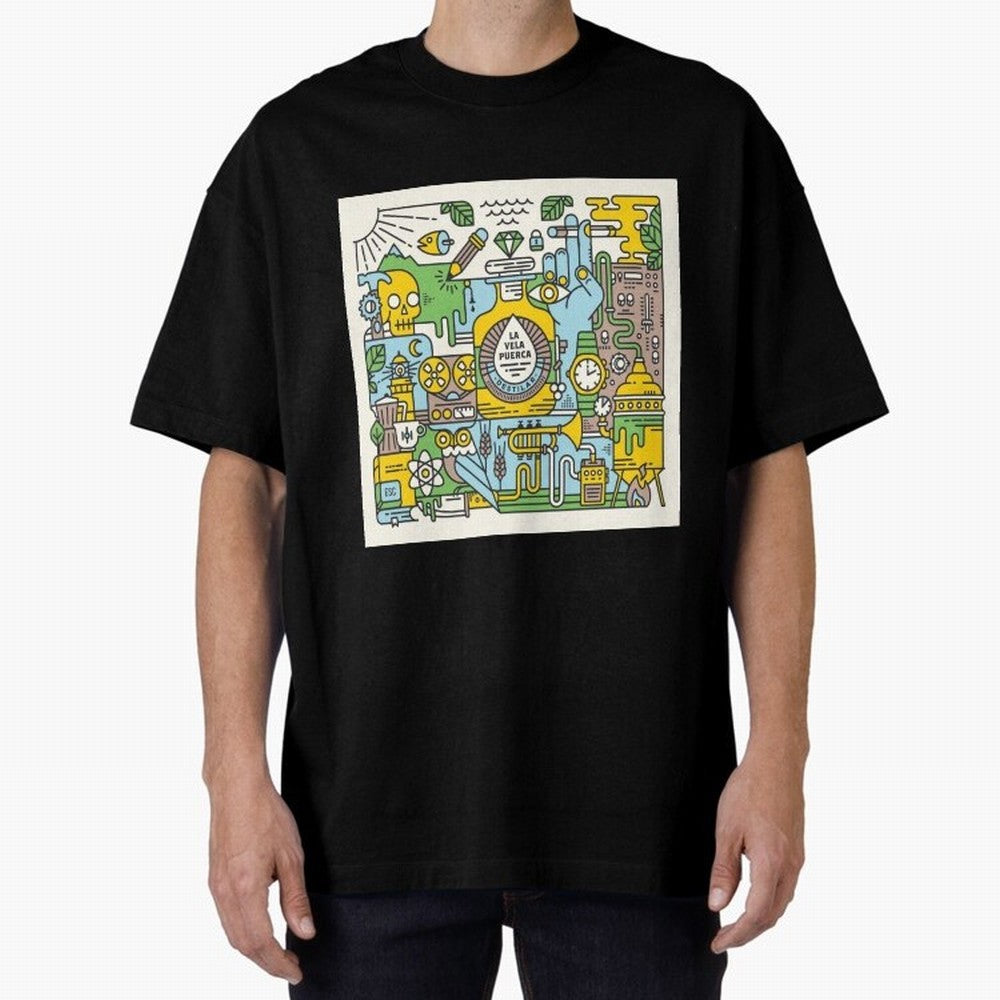 LA VELA PUERCA ROCK Oversized T-Shirt Fuel FIFA World Cup 2026 Group Stage Celebrating Cristiano Ronaldo, Haaland and CR7, Argentina Energy, Championship Spirit, Famous Goals, Roaring Crowds and International Football Unity; Made for Collectors Who