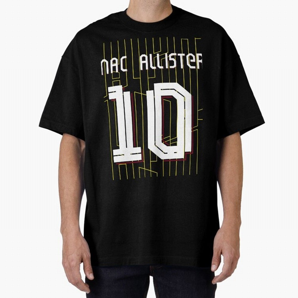 Alexis Mac Allister 10 Liverpool Home Jersey 24/25 Classic T-Shirt Feel International Energy from Global Football Passion for FIFA World Cup 2026 USA Canada Mexico, Made for Messi, Neymar and Mbappe, Argentina, Goal Celebration Energy, Supporter