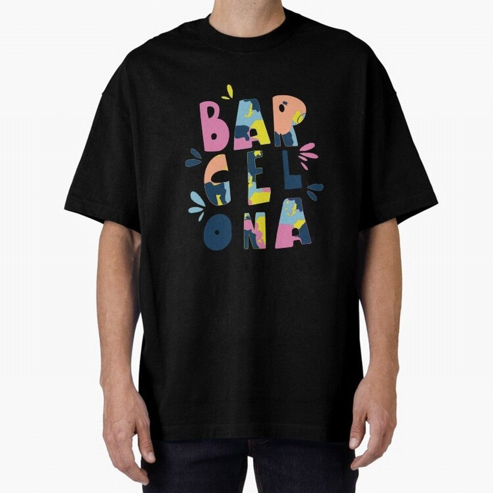 Barcelona Letters Classic T-Shirt Cheer for Global Football Passion for FIFA World Cup 2026, Connected to CR7 and Messi, Argentina, Tournament Hype, Historic Matchups, Family Viewing Parties and Global Sports Pride; Created for Match Day Parties,