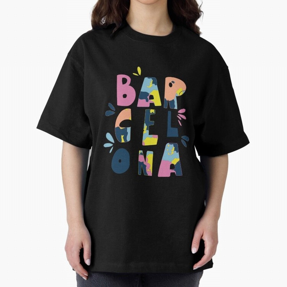 Barcelona Letters Classic T-Shirt Cheer for Global Football Passion for FIFA World Cup 2026, Connected to CR7 and Messi, Argentina, Tournament Hype, Historic Matchups, Family Viewing Parties and Global Sports Pride; Created for Match Day Parties,