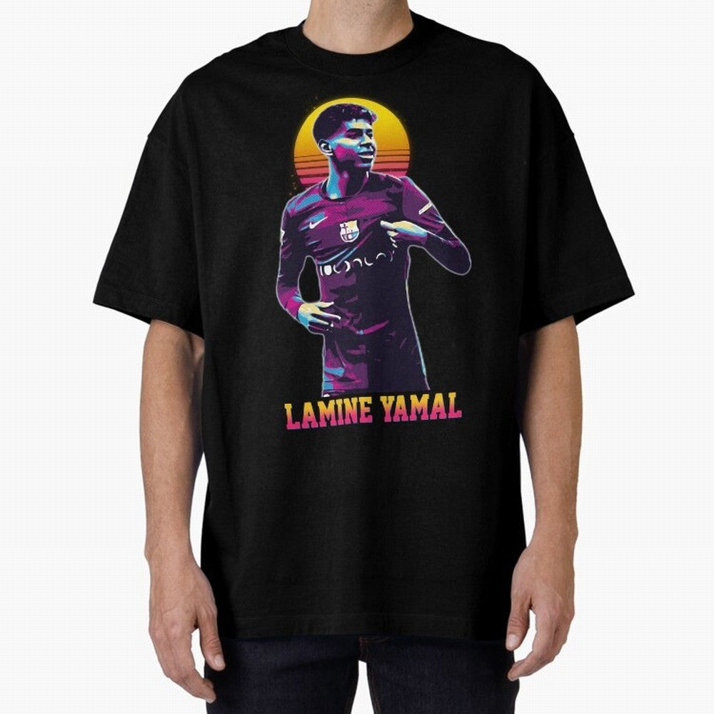 LAMINE YAMAL Oversized T-Shirt Bring Trophy Dreams to Global Football Passion for FIFA World Cup 2026 Group Stage, Driven by Messi, Germany, Stadium Chants, National Pride, Trophy Dreams and Unforgettable Football Memories; Made for Die Hard