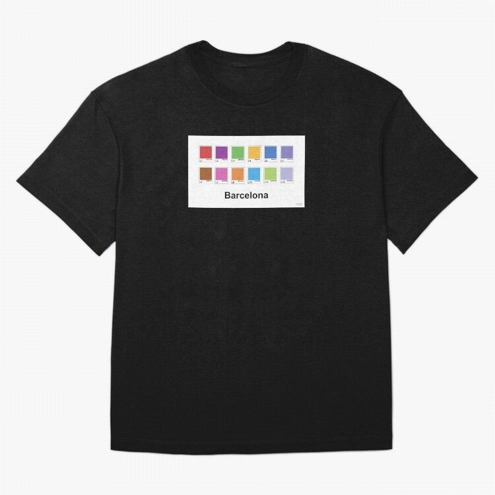 Barcelona Metro Colors Classic T-Shirt Celebrate the Magic of the FIFA World Cup 2026 USA Canada Mexico Journey through Messi Highlights, Portugal Pride, Football Passion, Legendary Performances, Festival Vibes and Supporter Community; Made for Die