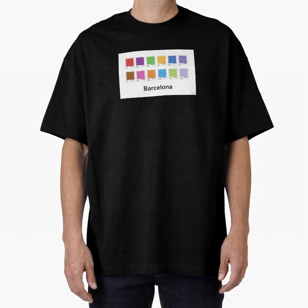 Barcelona Metro Colors Classic T-Shirt Celebrate the Magic of the FIFA World Cup 2026 USA Canada Mexico Journey through Messi Highlights, Portugal Pride, Football Passion, Legendary Performances, Festival Vibes and Supporter Community; Made for Die