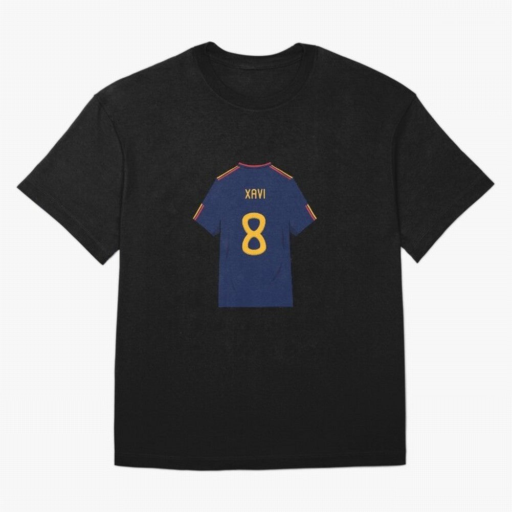 Xavi World Cup 2010 Jersey Oversized T-Shirt Bring Trophy Dreams to FIFA World Cup 2026 Inspired by Messi, Netherlands Energy, Vintage Soccer Flavor, Modern Football Stars, National Flags and Final Night Emotion; Created for Match Day Parties,