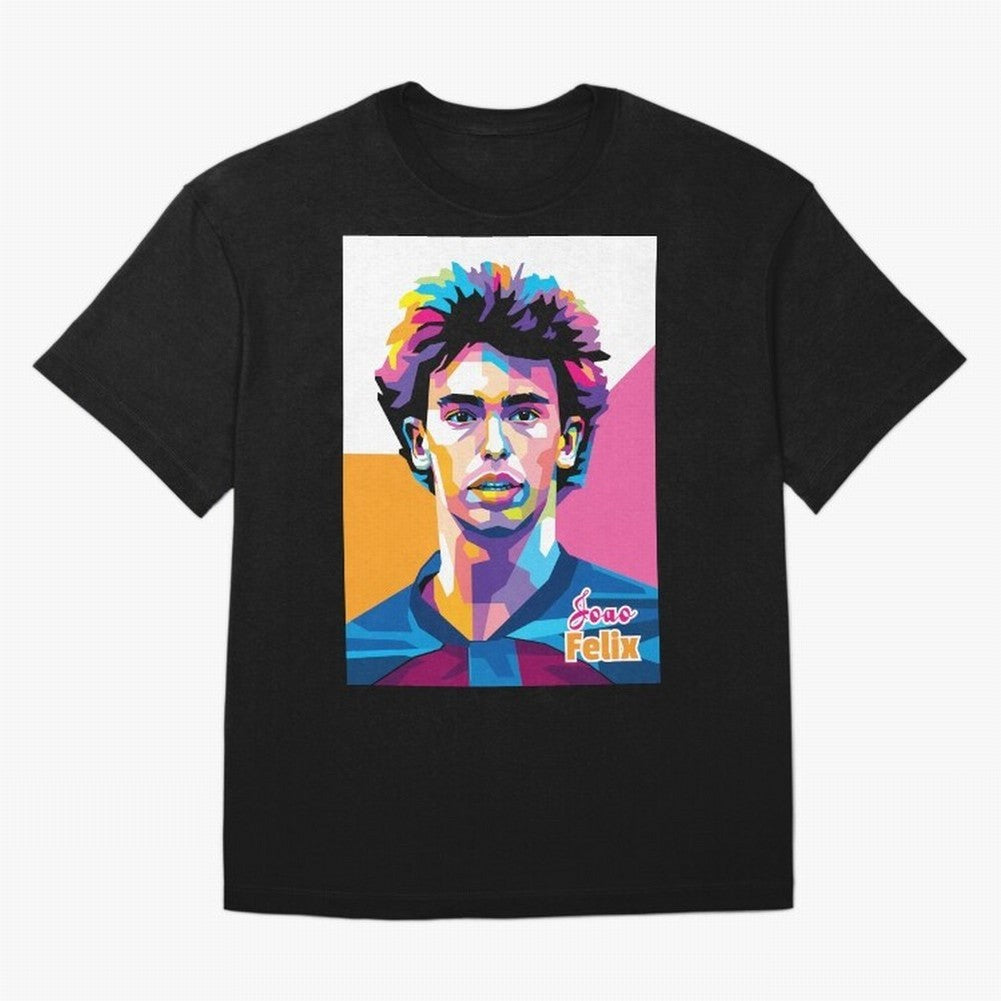 Joao Felix in WPAP Style Oversized T-Shirt Show Your Tournament Heart for FIFA World Cup 2026 USA Canada Mexico Spirit, Featuring England, France and Netherlands, Cristiano Ronaldo, Soccer Culture, Superstar Moments, National Team Dreams and