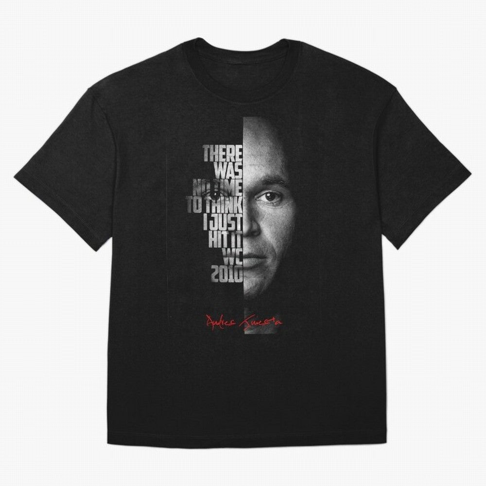 Black and white Andres Iniesta Quote. Classic T-Shirt Bring Match Day Fire to FIFA World Cup 2026 USA Canada Mexico for Fans of Cristiano Ronaldo and Spain, Bringing Football Festival Excitement, Trophy Ambitions, Country Rivalries and Star Player