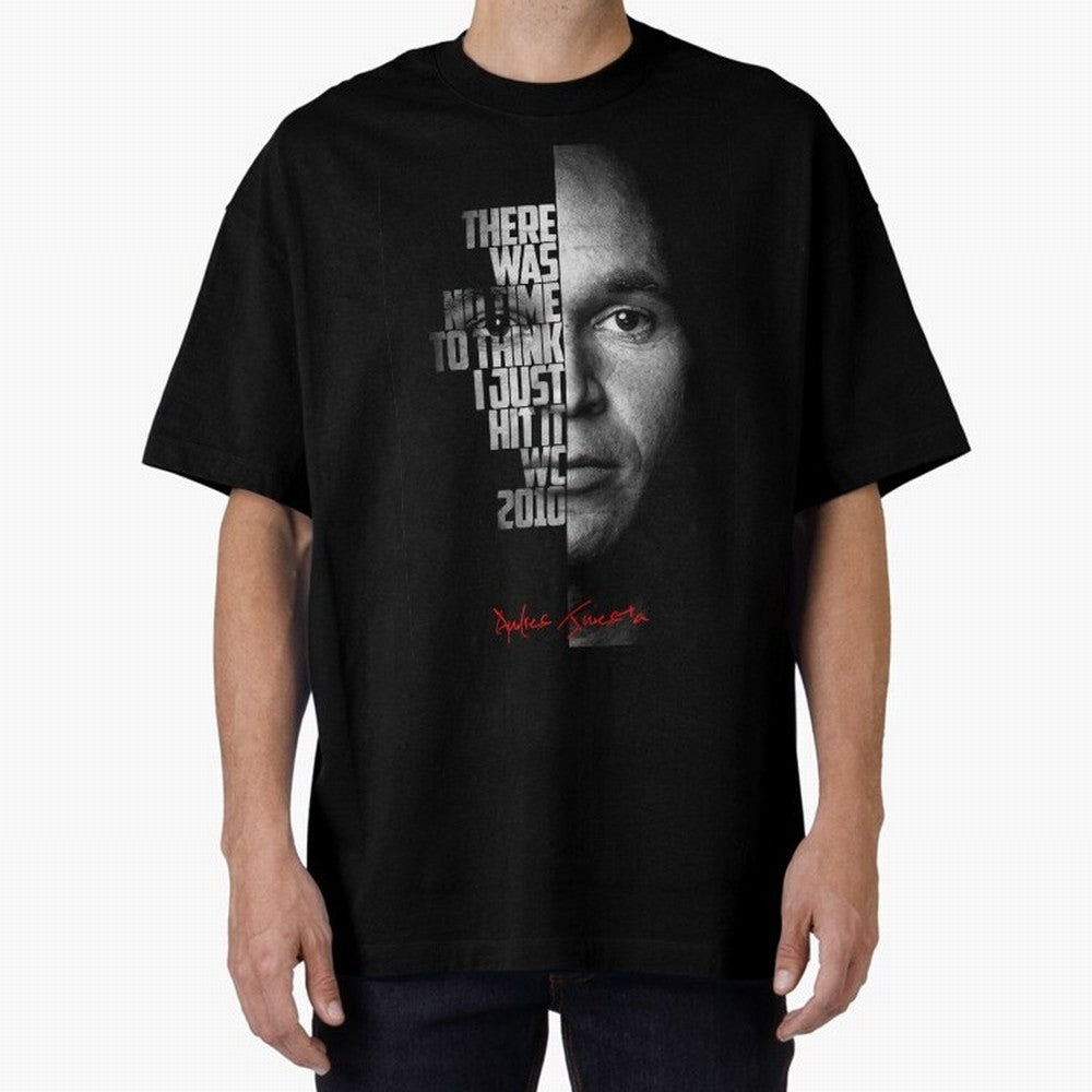 Black and white Andres Iniesta Quote. Classic T-Shirt Bring Match Day Fire to FIFA World Cup 2026 USA Canada Mexico for Fans of Cristiano Ronaldo and Spain, Bringing Football Festival Excitement, Trophy Ambitions, Country Rivalries and Star Player