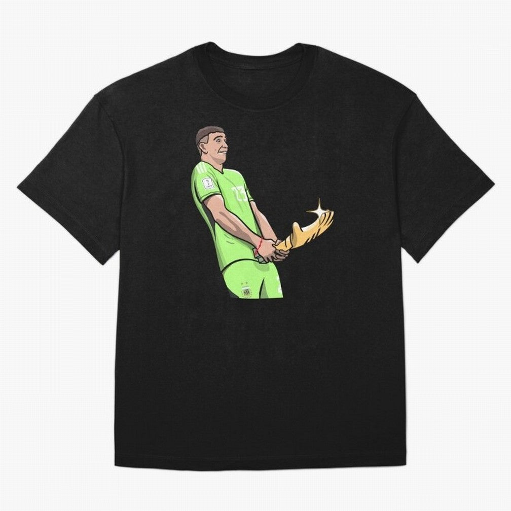 Emi Martinez the Savior Golden Glove Essential T-Shirt Bring FIFA World Cup 2026 Capturing Messi, CR7 and Mbappe, England Energy, Vintage Soccer Flavor, Modern Football Stars, National Flags and Final Night Emotion; Great for Supporters Who Love
