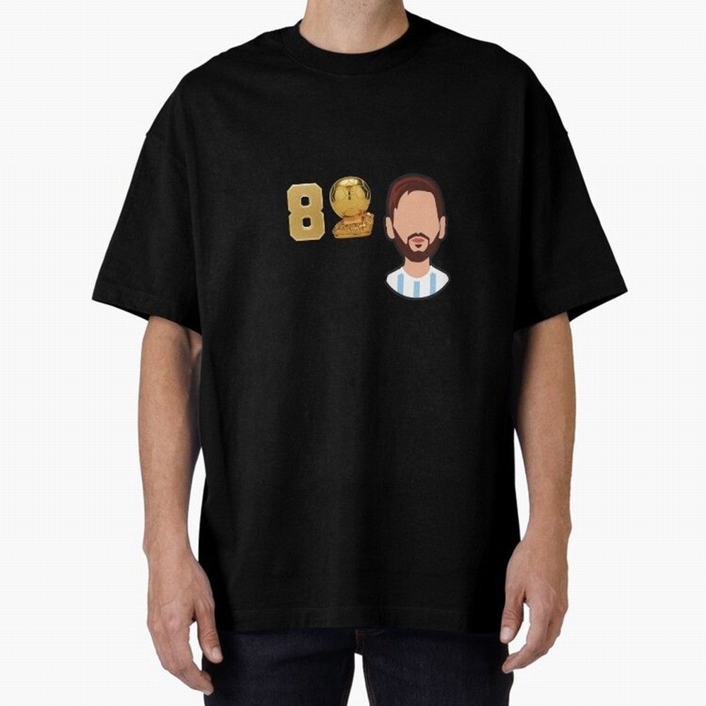 GOAT Legacy: Messi's 8 Ballon d'Or Victories, FCB, Leo Messi Classic T-Shirt Celebrate Rivalries and Pride in FIFA World Cup 2026 Group Stage for Fans of Messi and Cristiano Ronaldo and England, Bringing Global Supporter Spirit, Legendary Goals,