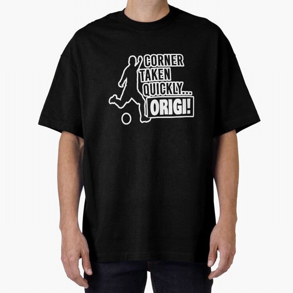 Corner Taken Quickly Origi (Black) Essential T-Shirt Bring a Vintage Feel to FIFA World Cup 2026 USA Canada Mexico Driven by Mbappe and Neymar, Argentina, France and Brazil Energy, Global Supporter Spirit, Legendary Goals, National Colors and