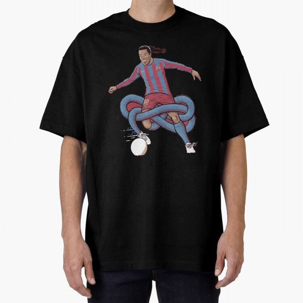 Ronaldinho Oversized T-Shirt Celebrate FIFA World Cup 2026 USA Canada Mexico Capturing CR7 and Messi, France and Portugal Energy, Stadium Chants, National Pride, Trophy Dreams and Unforgettable Football Memories; Built for Supporters Chasing Trophy