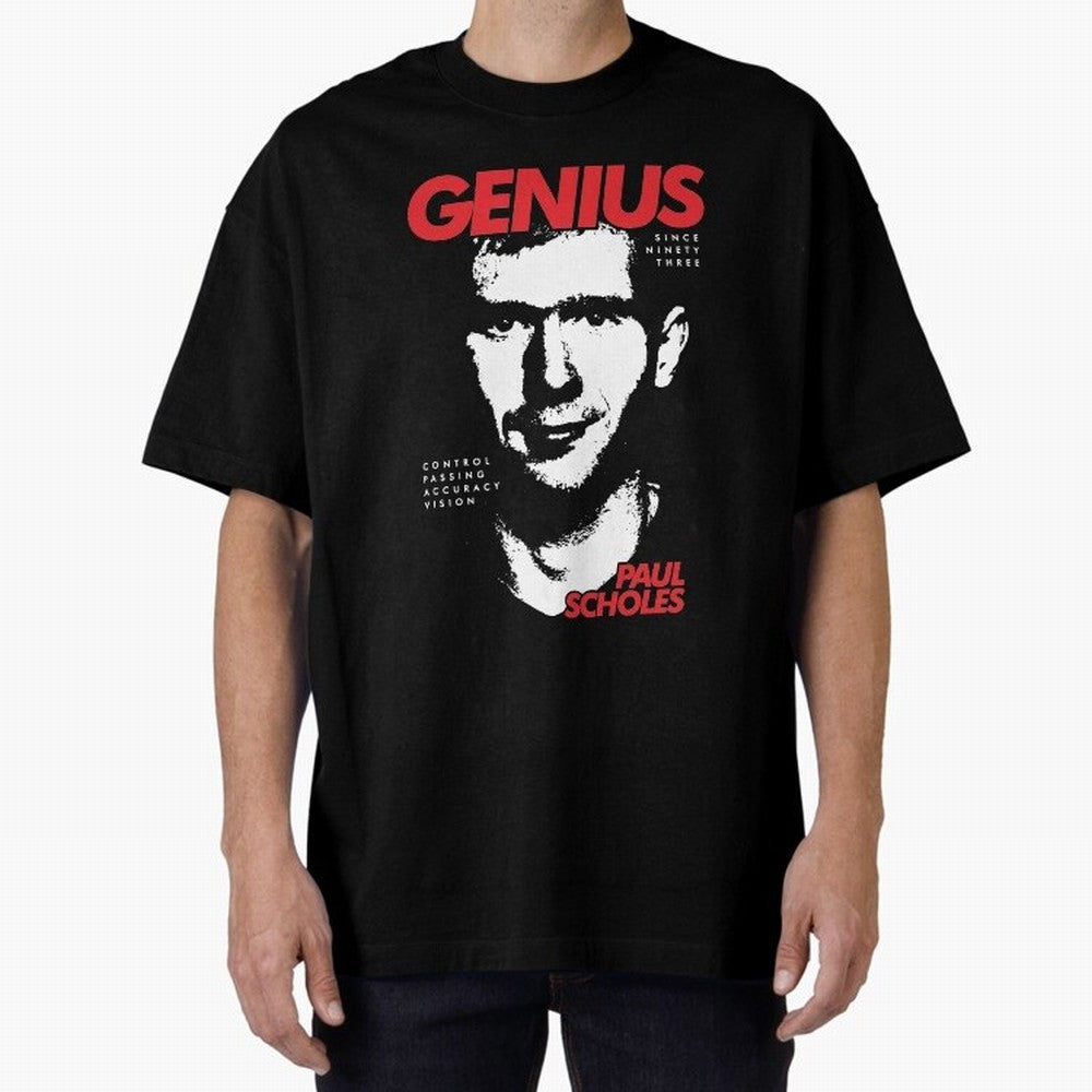 Paul Scholes - Manchester United Legend Oversized T-Shirt Celebrate the Road through FIFA World Cup 2026 Filled with Messi, France and Portugal Energy, Football Festival Excitement, Trophy Ambitions, Country Rivalries and Star Player Buzz; Ideal