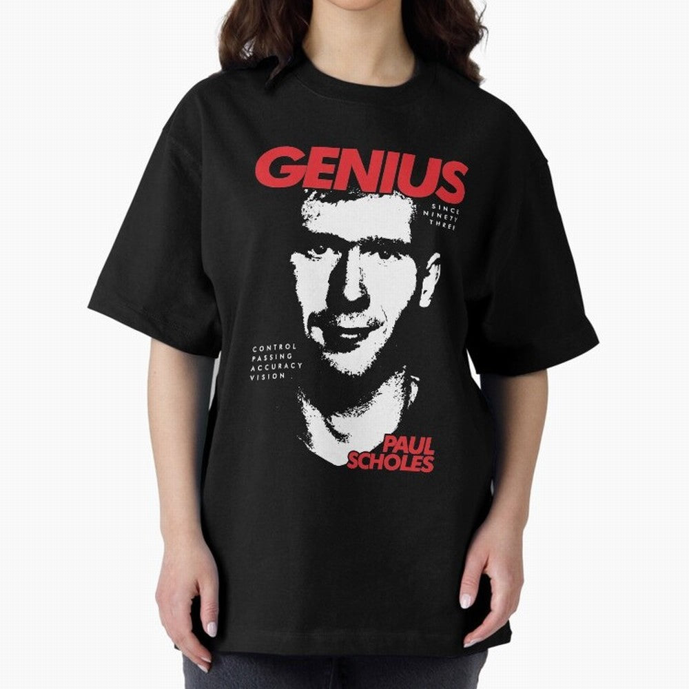 Paul Scholes - Manchester United Legend Oversized T-Shirt Celebrate the Road through FIFA World Cup 2026 Filled with Messi, France and Portugal Energy, Football Festival Excitement, Trophy Ambitions, Country Rivalries and Star Player Buzz; Ideal