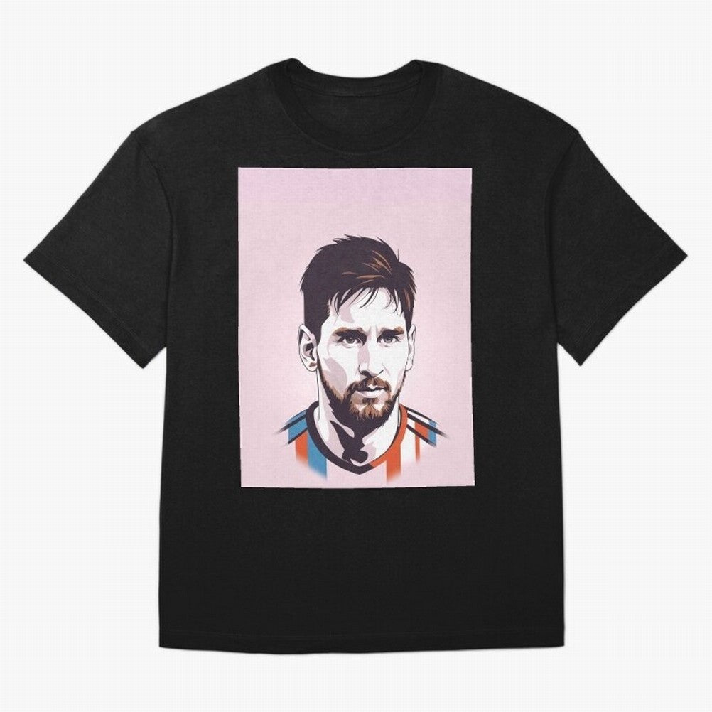 Messi Pop Art Graphic T-Shirt Enjoy the Biggest Football Party of Match Day Hype around FIFA World Cup 2026 USA Canada Mexico, Neymar, Haaland and Cristiano Ronaldo, England, France and Netherlands, Classic Soccer Heritage, Championship Pressure,