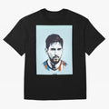 Messi Pop Art Portrait Graphic T-Shirt Join Supporters Worldwide for FIFA World Cup 2026 USA Canada Mexico for Fans of CR7 and Messi and France, Bringing Football Passion, Legendary Performances, Festival Vibes and Supporter Community; Ideal for