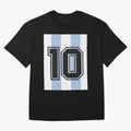 number 10 Messi Premium T-Shirt Honor Football Greatness during Match Day Hype around FIFA World Cup 2026, Mbappe, Portugal, Spain and Germany, Soccer Culture, Superstar Moments, National Team Dreams and Competitive Fire; Created for Match Day