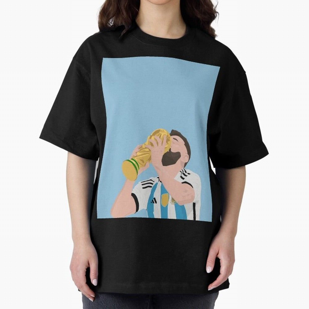 Messi Graphic T-Shirt Honor Champions and Dreams in FIFA World Cup 2026 USA Canada Mexico Connected to Messi and Cristiano Ronaldo, Argentina and Brazil Energy, Championship Spirit, Famous Goals, Roaring Crowds and International Football Unity;