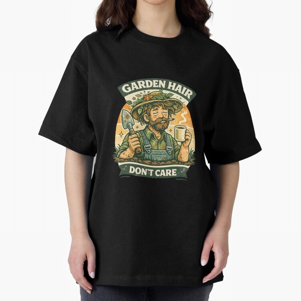 Garden Hair Don't Care - Funny Retro Gardener for Men Classic T-Shirt Bring World Football Passion into Global Football Passion for FIFA World Cup 2026 USA Canada Mexico, Capturing Cristiano Ronaldo, England and Germany, Stadium Memories, Football