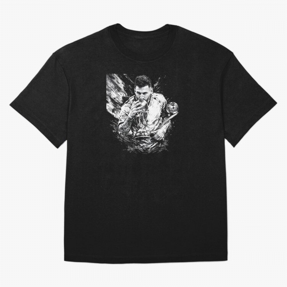 Eternal Glory ¨C Inked Champion Tribute Messi Premium T-Shirt Support the Legends of FIFA World Cup 2026 Group Stage Spirit, Inspired by Portugal, Messi, CR7 and Mbappe, Classic Soccer Heritage, Championship Pressure, Fan Loyalty and International