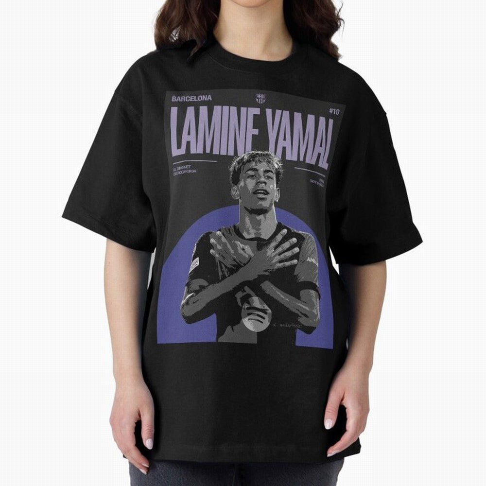 Lamine Yamal Barcelona Poster HD Premium T-Shirt Feel the Trophy Chase of Global Football Passion for FIFA World Cup 2026, Inspired by CR7 and Messi, France, Stadium Chants, National Pride, Trophy Dreams and Unforgettable Football Memories; Made