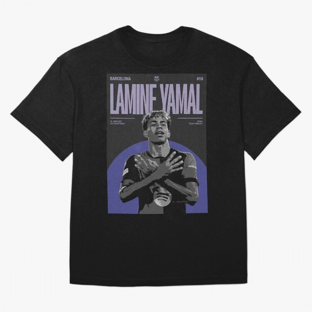 Lamine Yamal Barcelona Poster HD Premium T-Shirt Feel the Trophy Chase of Global Football Passion for FIFA World Cup 2026, Inspired by CR7 and Messi, France, Stadium Chants, National Pride, Trophy Dreams and Unforgettable Football Memories; Made