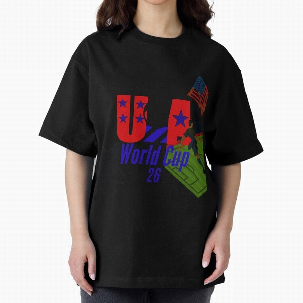 usa world cup 26 Premium T-Shirt Carry National Pride through FIFA World Cup 2026 USA Canada Mexico Capturing Haaland and Mbappe, Argentina and Brazil Energy, Match Day Excitement, Supporter Culture, Golden Goals and Global Football Passion; Ideal