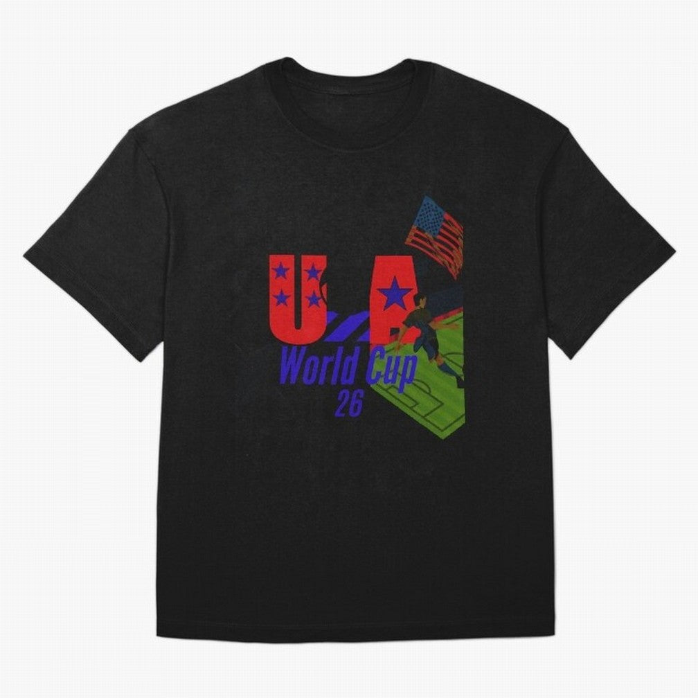 usa world cup 26 Premium T-Shirt Carry National Pride through FIFA World Cup 2026 USA Canada Mexico Capturing Haaland and Mbappe, Argentina and Brazil Energy, Match Day Excitement, Supporter Culture, Golden Goals and Global Football Passion; Ideal