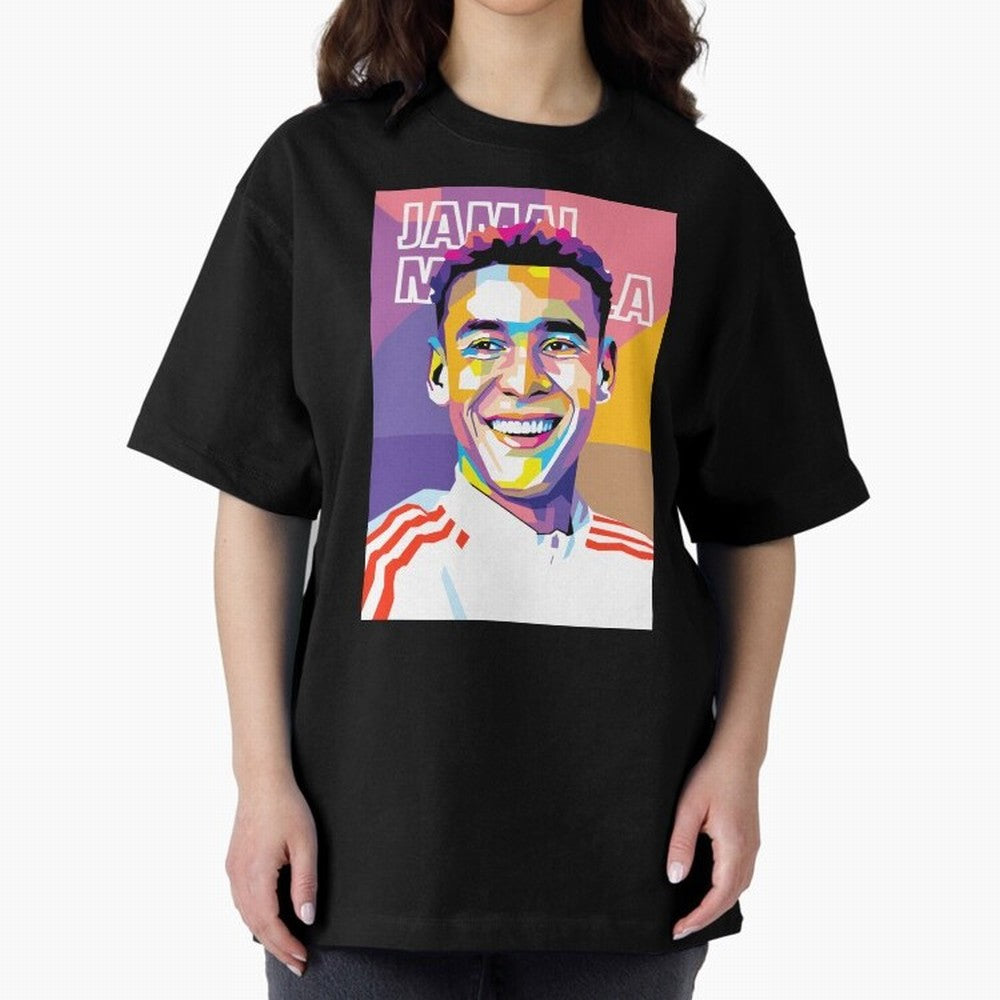 Jamal Musiala in WPAP Style Essential T-Shirt Live the Energy of Global Football Passion for FIFA World Cup 2026 USA Canada Mexico, Centered on Messi, Spain, Stadium Chants, National Pride, Trophy Dreams and Unforgettable Football Memories; Made