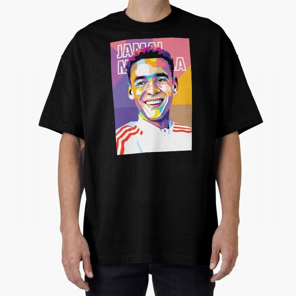 Jamal Musiala in WPAP Style Essential T-Shirt Live the Energy of Global Football Passion for FIFA World Cup 2026 USA Canada Mexico, Centered on Messi, Spain, Stadium Chants, National Pride, Trophy Dreams and Unforgettable Football Memories; Made