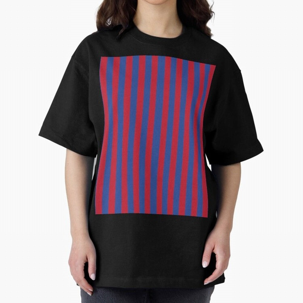 Red and blue stripes sports pattern Graphic T-Shirt Carry National Pride through Match Day Hype around FIFA World Cup 2026 Group Stage, Cristiano Ronaldo, Haaland and CR7, France, Match Day Excitement, Supporter Culture, Golden Goals and Global