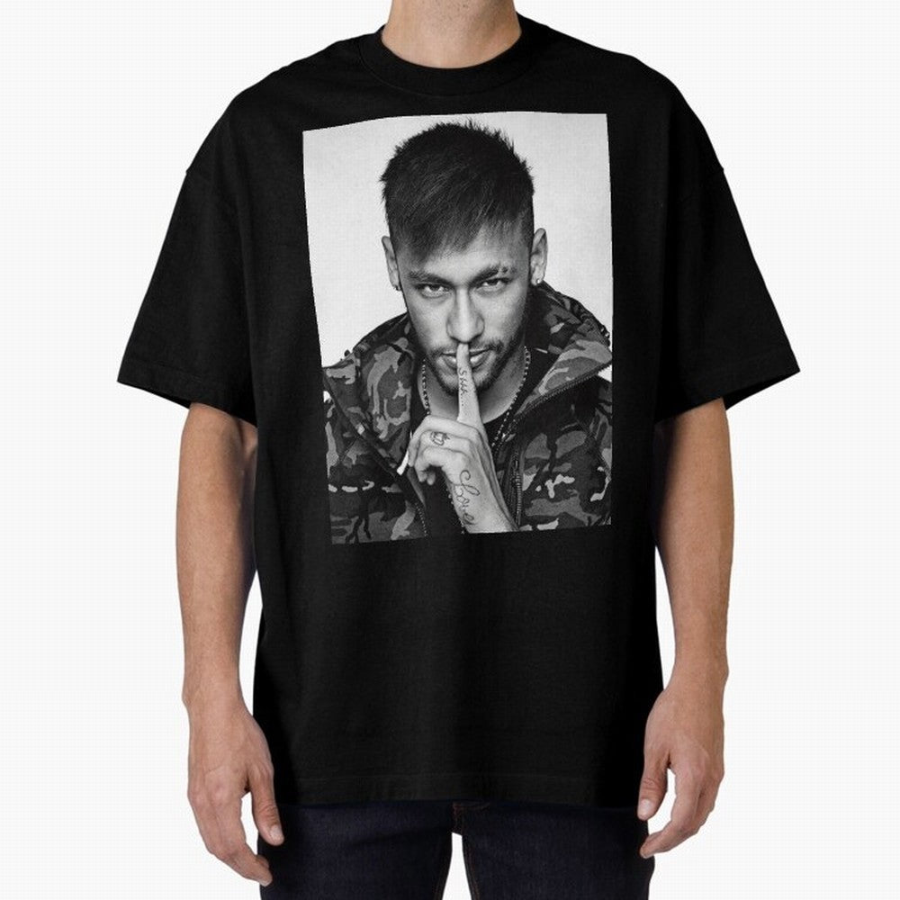 Neymar Art Oversized T-Shirt Honor the Football Icons of FIFA World Cup 2026 Group Stage with Messi and Cristiano Ronaldo, Netherlands Energy, Supporter Pride, Iconic Celebrations, Legendary Names and Global Match Day Energy; Ideal for Football