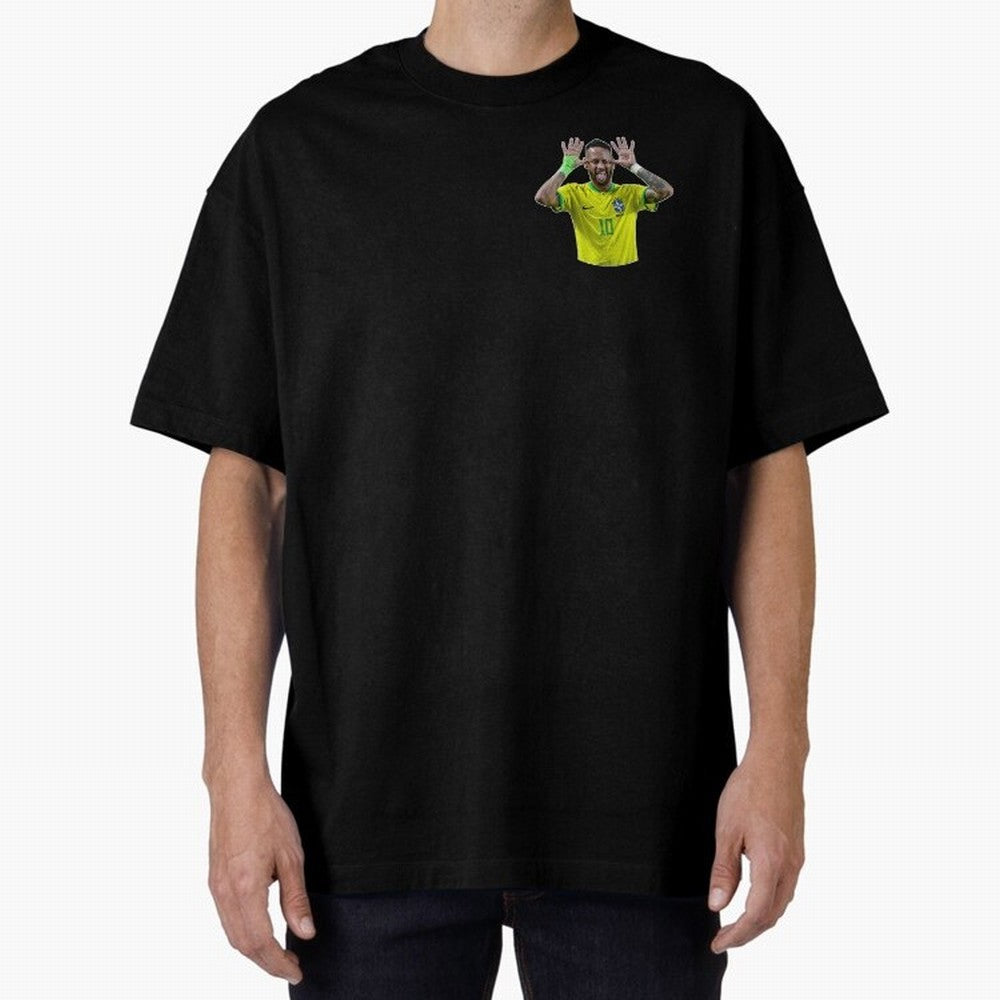 Neymar Oversized T-Shirt Support FIFA World Cup 2026 Spirit, Celebrating England, France and Netherlands, Cristiano Ronaldo, Haaland and CR7, Global Supporter Spirit, Legendary Goals, National Colors and Tournament Celebration; Ideal for Football