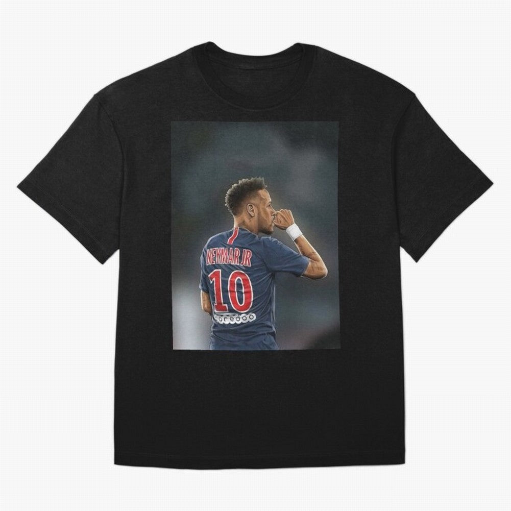 Neymar Watercolor Art Oversized T-Shirt Mark Match Day Hype around FIFA World Cup 2026, Messi, Neymar and Mbappe, France, Stadium Memories, Football Loyalty, International Chants and Championship Tradition; Perfect for Supporters Who Want Bold