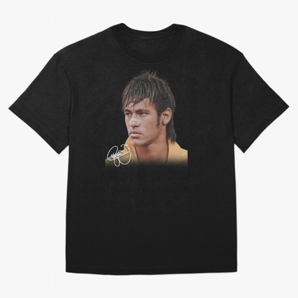 Young Neymar Jr T-Shirt | Big Face Young Neymar Classic T-Shirt Follow the Road to Global Football Passion for FIFA World Cup 2026 USA Canada Mexico, Built around CR7 and Messi, Brazil, Retro Football Energy, Iconic Rivalries, Trophy Chase Drama
