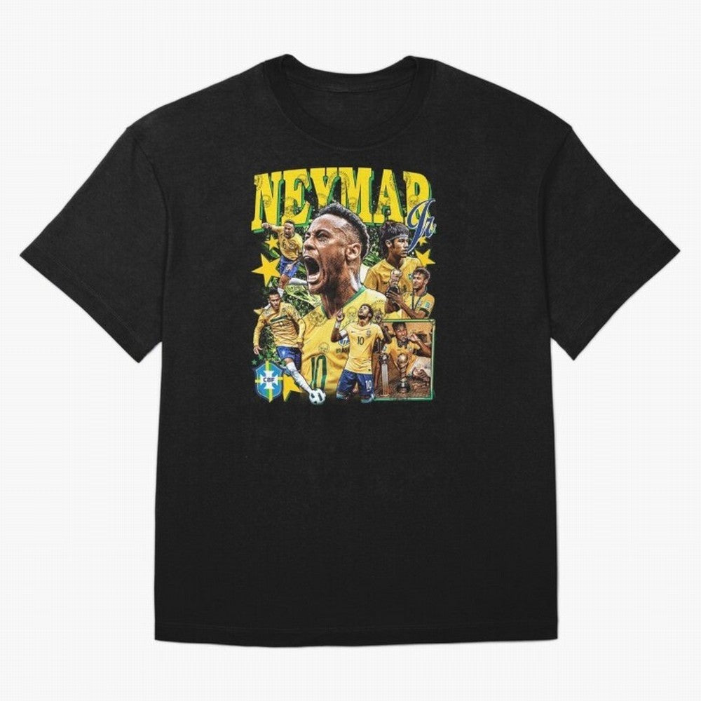 Neymar JR Classic T-Shirt Bring Retro Soccer Energy to FIFA World Cup 2026 Group Stage Spirit, Capturing England, Neymar, Classic Soccer Heritage, Championship Pressure, Fan Loyalty and International Pride; Great for Watch Parties, Sports Bars,