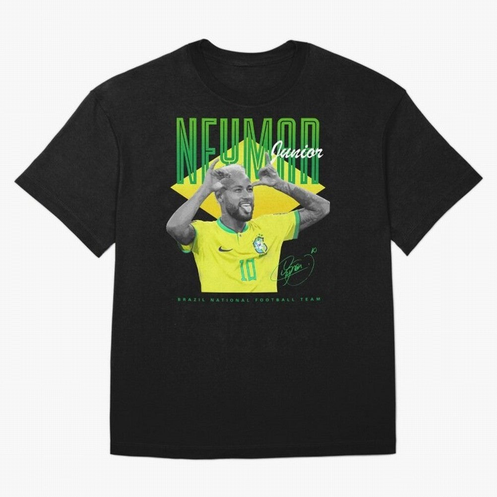 Neymar Jr. Oversized T-Shirt Bring a Vintage Feel to FIFA World Cup 2026 Spirit, Capturing England, France and Netherlands, Mbappe, Vintage Soccer Flavor, Modern Football Stars, National Flags and Final Night Emotion; Great for Watch Parties,