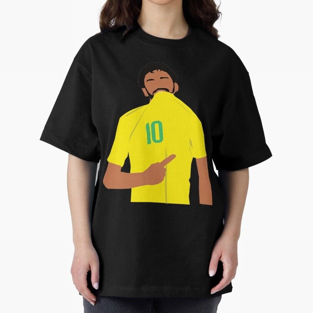 Neymar Jr Oversized T-Shirt Carry the Dream of FIFA World Cup 2026 Spirit, Built around England, Haaland, Tournament Hype, Historic Matchups, Family Viewing Parties and Global Sports Pride; Created for Match Day Parties, Soccer Gifts, Fan Photos,