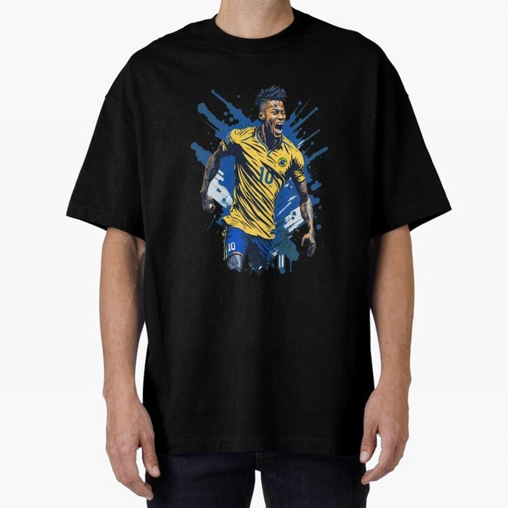 Neymar Jr. splash art Active T-Shirt Celebrate the Magic of FIFA World Cup 2026 USA Canada Mexico for Fans of Messi, Neymar and Mbappe and Argentina, Bringing Football Festival Excitement, Trophy Ambitions, Country Rivalries and Star Player Buzz;