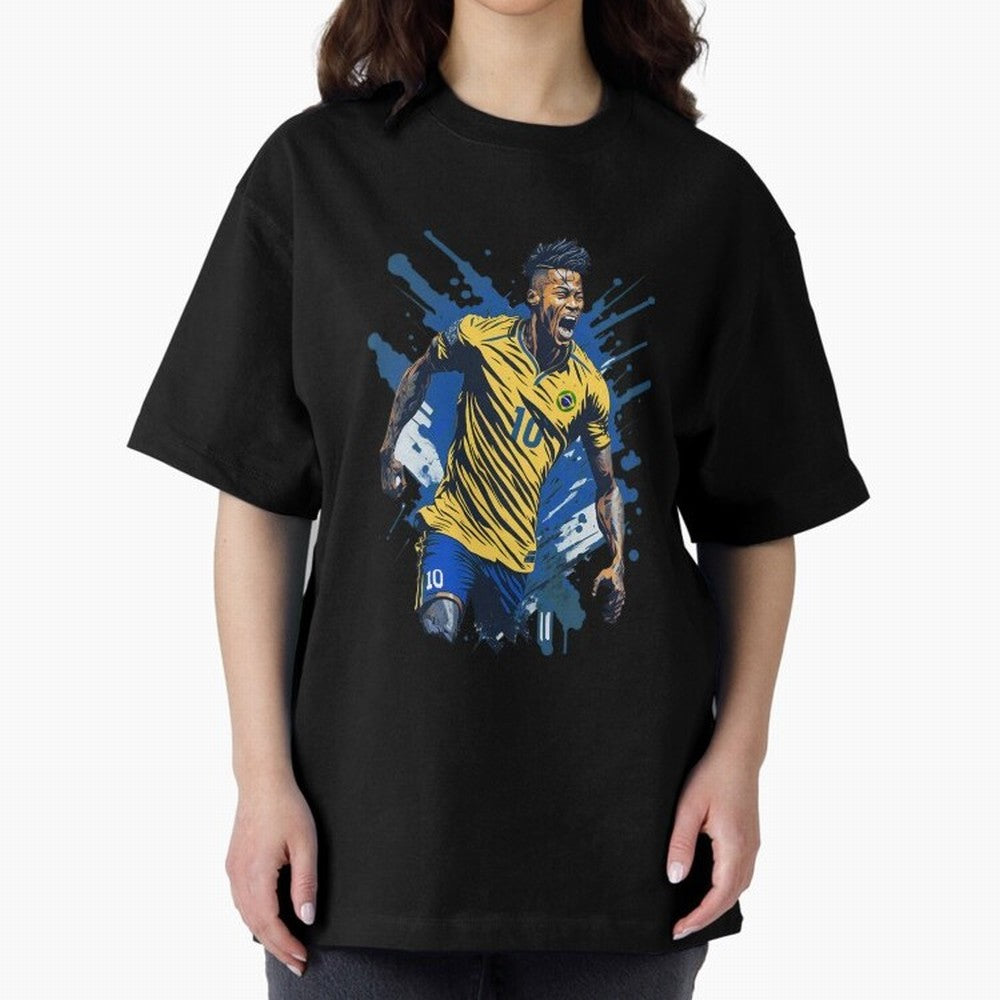 Neymar Jr. splash art Active T-Shirt Celebrate the Magic of FIFA World Cup 2026 USA Canada Mexico for Fans of Messi, Neymar and Mbappe and Argentina, Bringing Football Festival Excitement, Trophy Ambitions, Country Rivalries and Star Player Buzz;