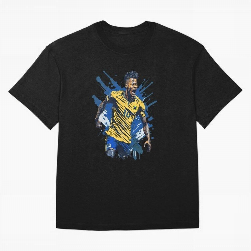 Neymar Jr. splash art Active T-Shirt Celebrate the Magic of FIFA World Cup 2026 USA Canada Mexico for Fans of Messi, Neymar and Mbappe and Argentina, Bringing Football Festival Excitement, Trophy Ambitions, Country Rivalries and Star Player Buzz;