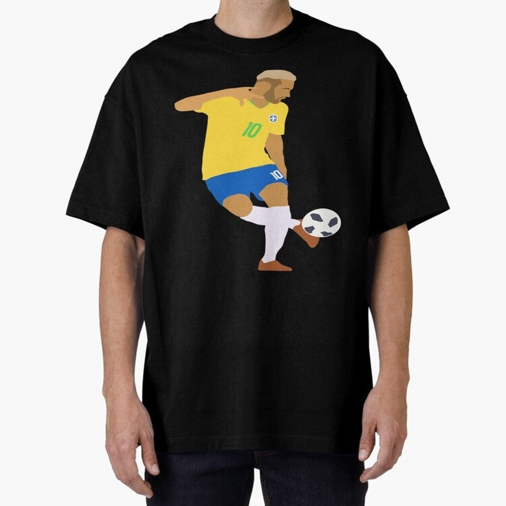 Neymar Brazil Football Control Skills Classic T-Shirt Create Global Football Passion for FIFA World Cup 2026 USA Canada Mexico, Highlighting Cristiano Ronaldo, France and Portugal, Retro Football Energy, Iconic Rivalries, Trophy Chase Drama and