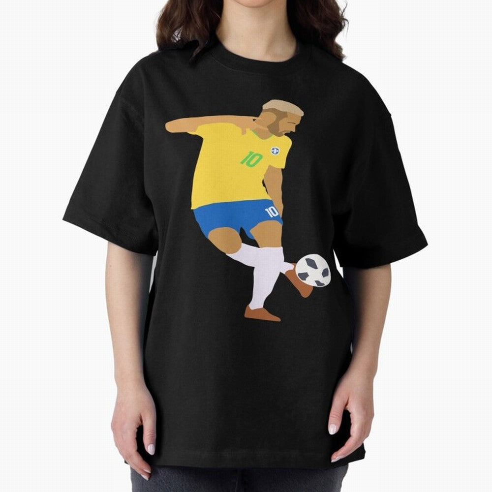 Neymar Brazil Football Control Skills Classic T-Shirt Create Global Football Passion for FIFA World Cup 2026 USA Canada Mexico, Highlighting Cristiano Ronaldo, France and Portugal, Retro Football Energy, Iconic Rivalries, Trophy Chase Drama and