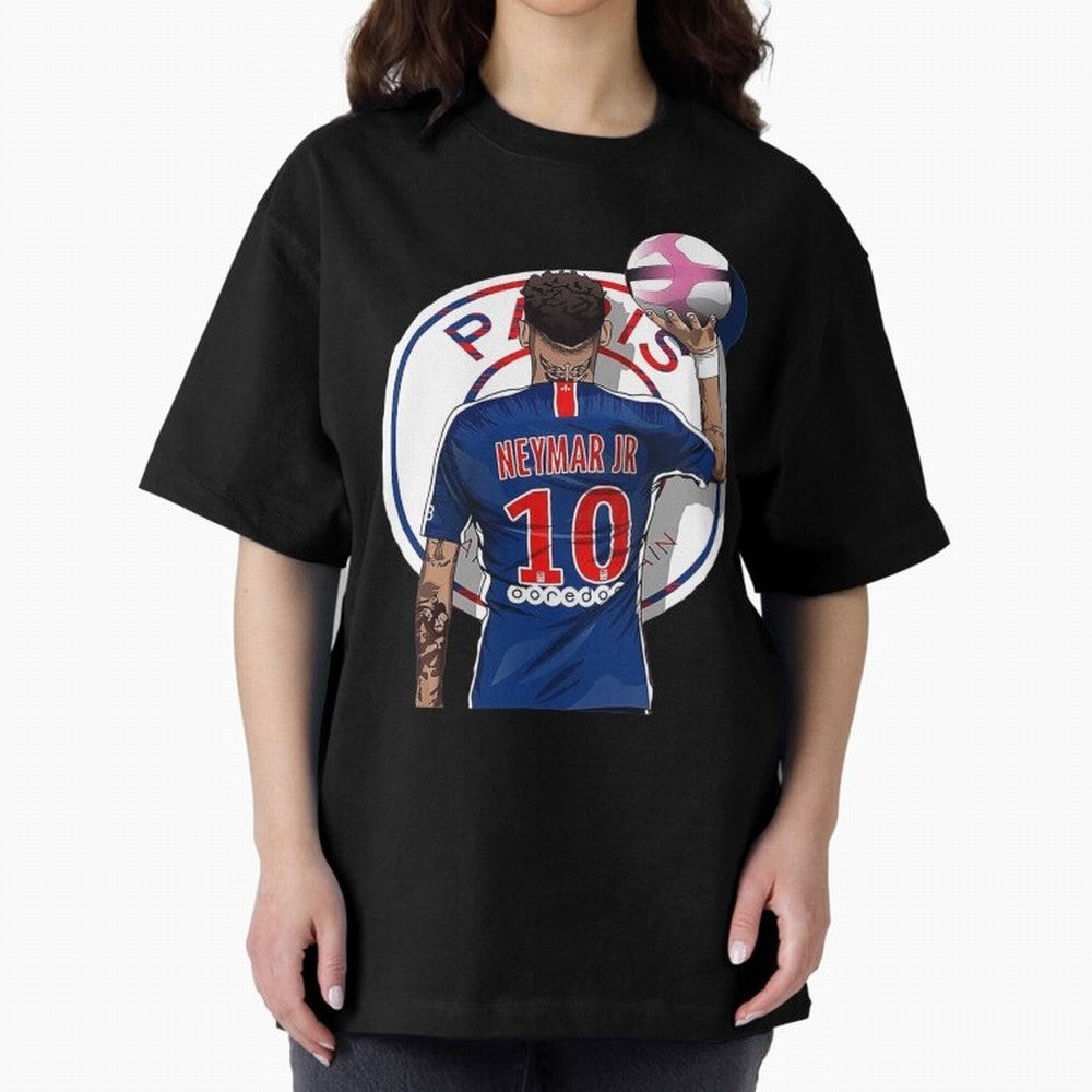 Art Neymar Illustration Classic T-Shirt Support FIFA World Cup 2026 USA Canada Mexico Spirit, Featuring Brazil, CR7 and Messi, Global Supporter Spirit, Legendary Goals, National Colors and Tournament Celebration; Created for Match Day Parties,